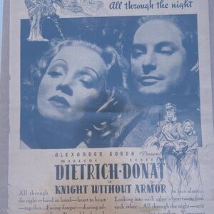 Vintage Movie Poster - Knight Without Armor